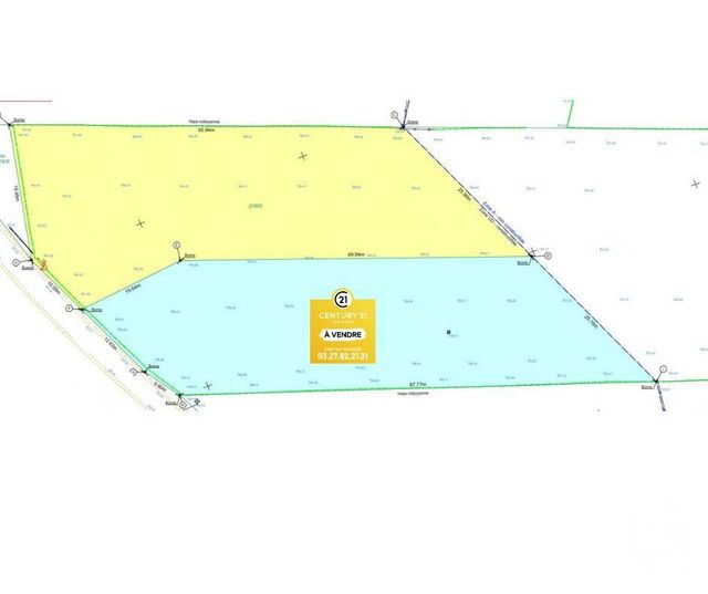 terrain à vendre - 1238.0 m2 - COLLERET - 59 - NORD-PAS-DE-CALAIS - Century 21 Art-Immo