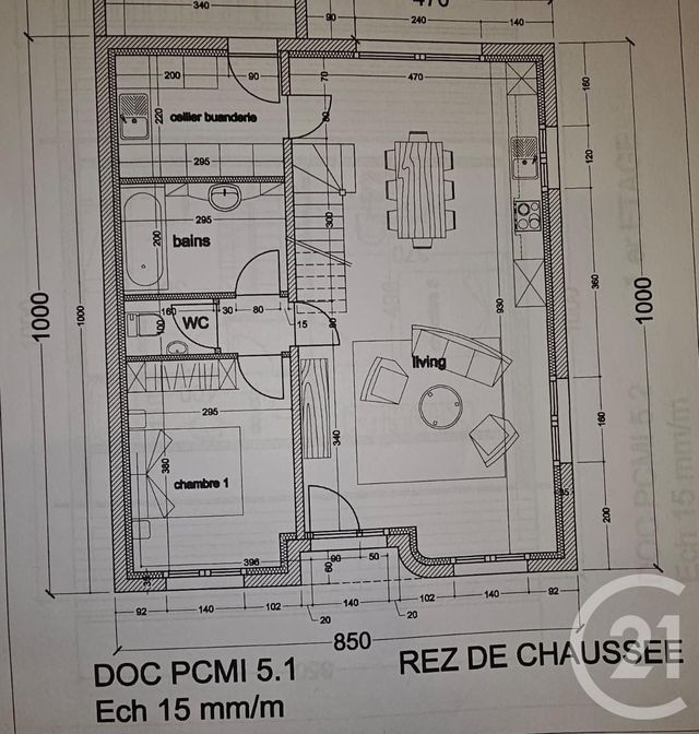 maison à vendre - 5 pièces - 112.61 m2 - HAUTMONT - 59 - NORD-PAS-DE-CALAIS - Century 21 Art-Immo